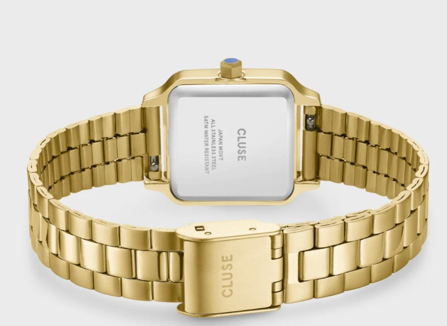 Gracieuse Petite Watch Steel, Frosted Lilac, Gold Colour