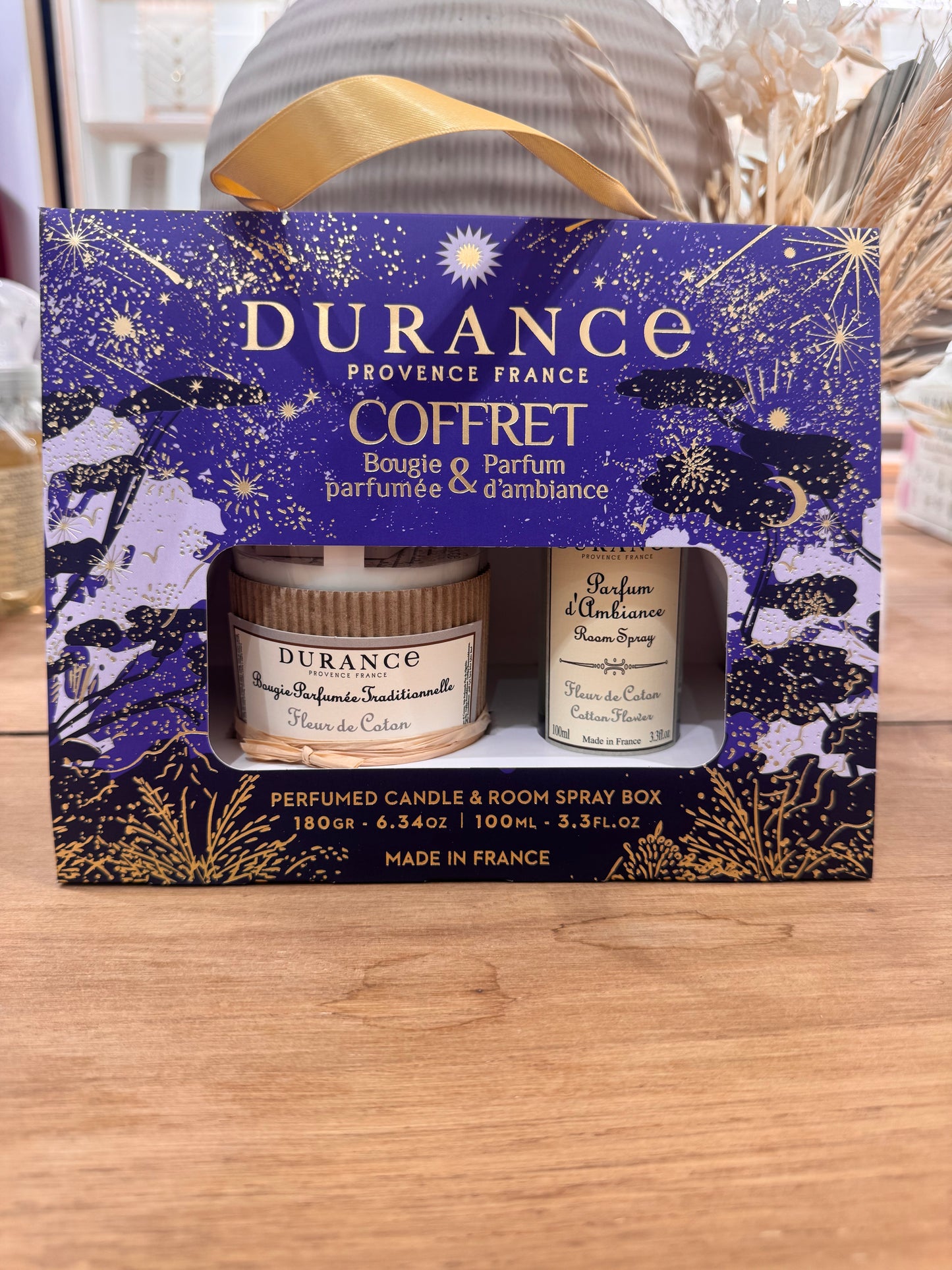 Coffret bougie et parfum d’ambiance Fleur de coton
