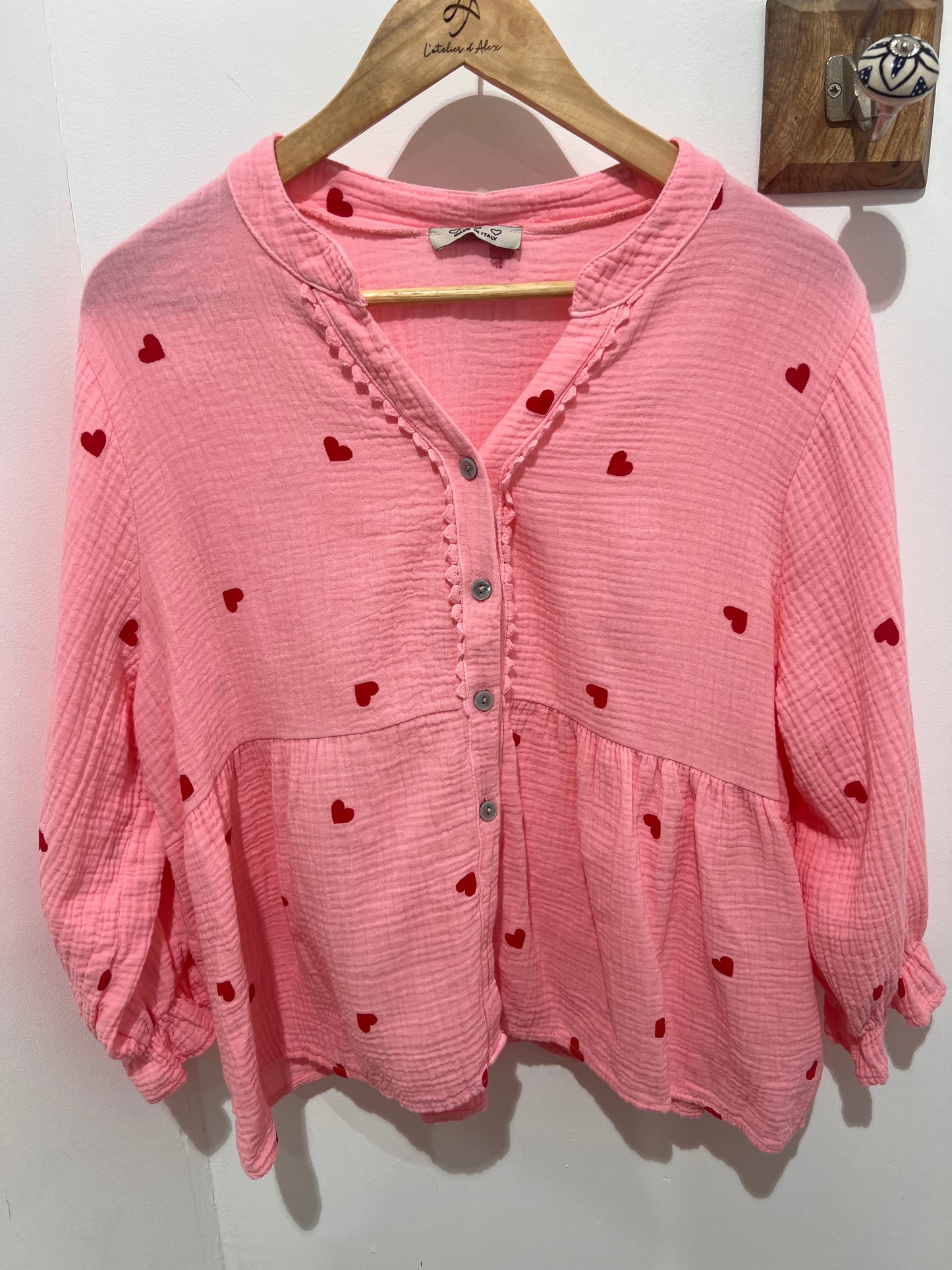 CHEMISE CŒURS