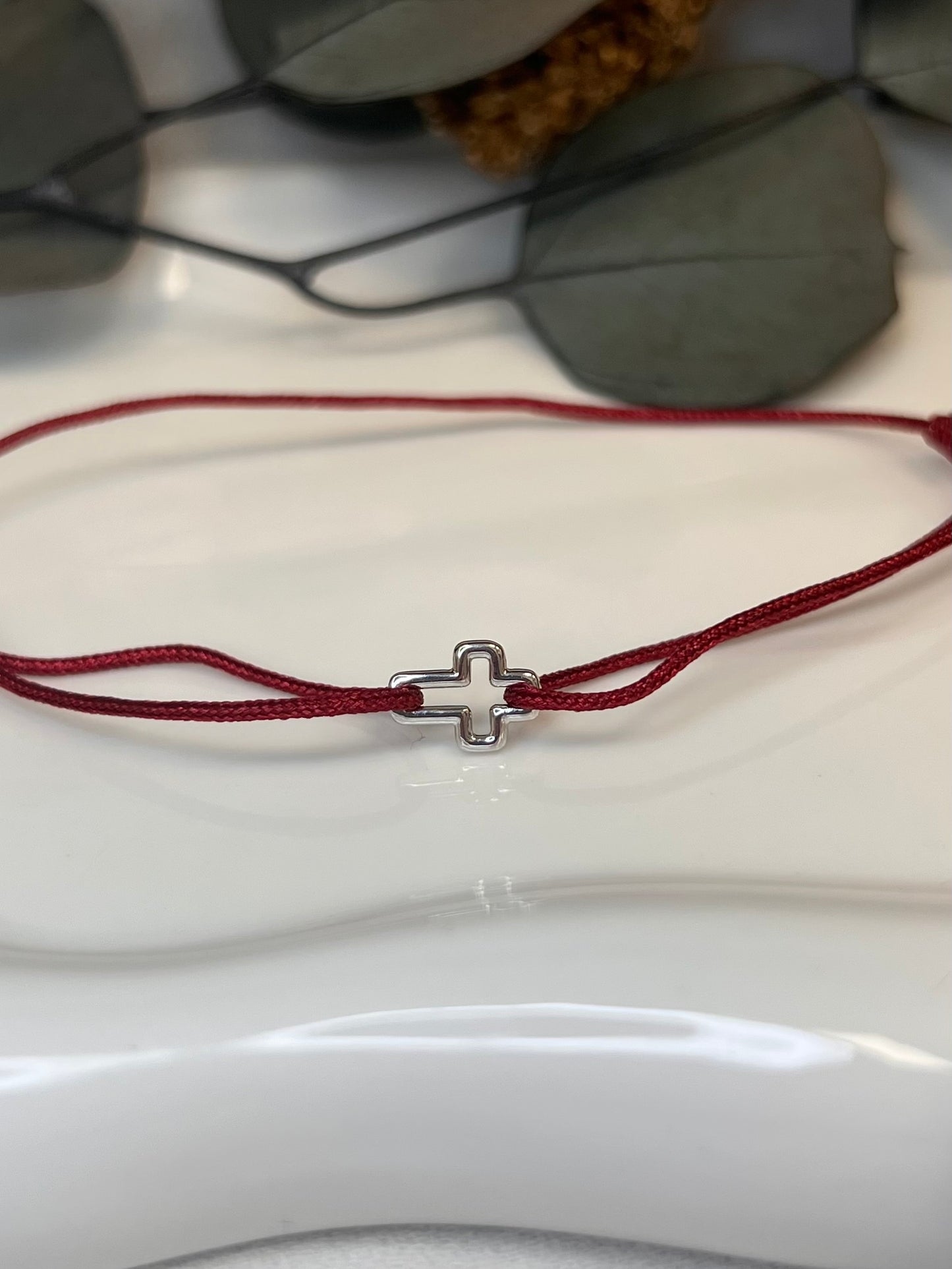 BRACELET CORDON CROIX