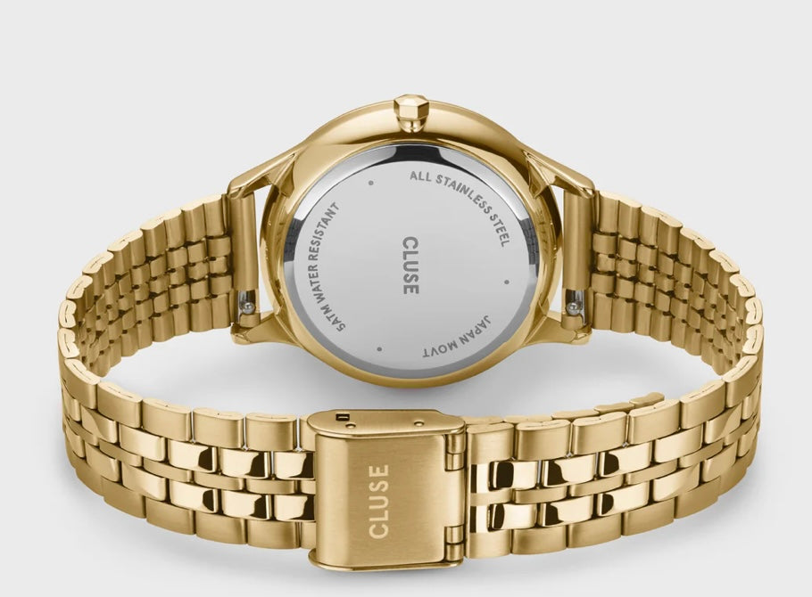 Minuit Multifonction Watch Steel, Sage Green, Gold Colour