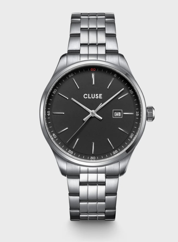 Anthéor Watch Steel Black, Silver Colour