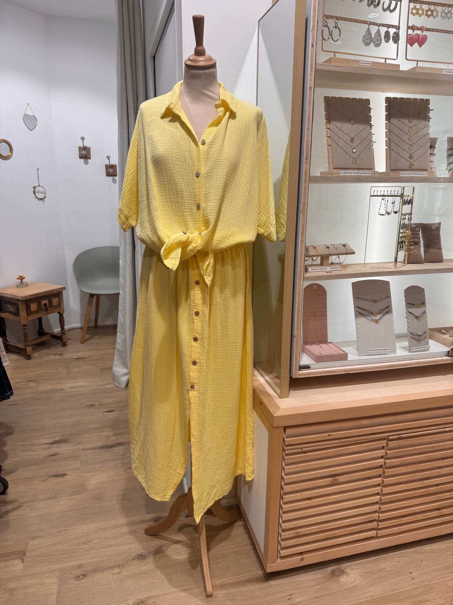 ENSEMBLE GAZE DE COTON