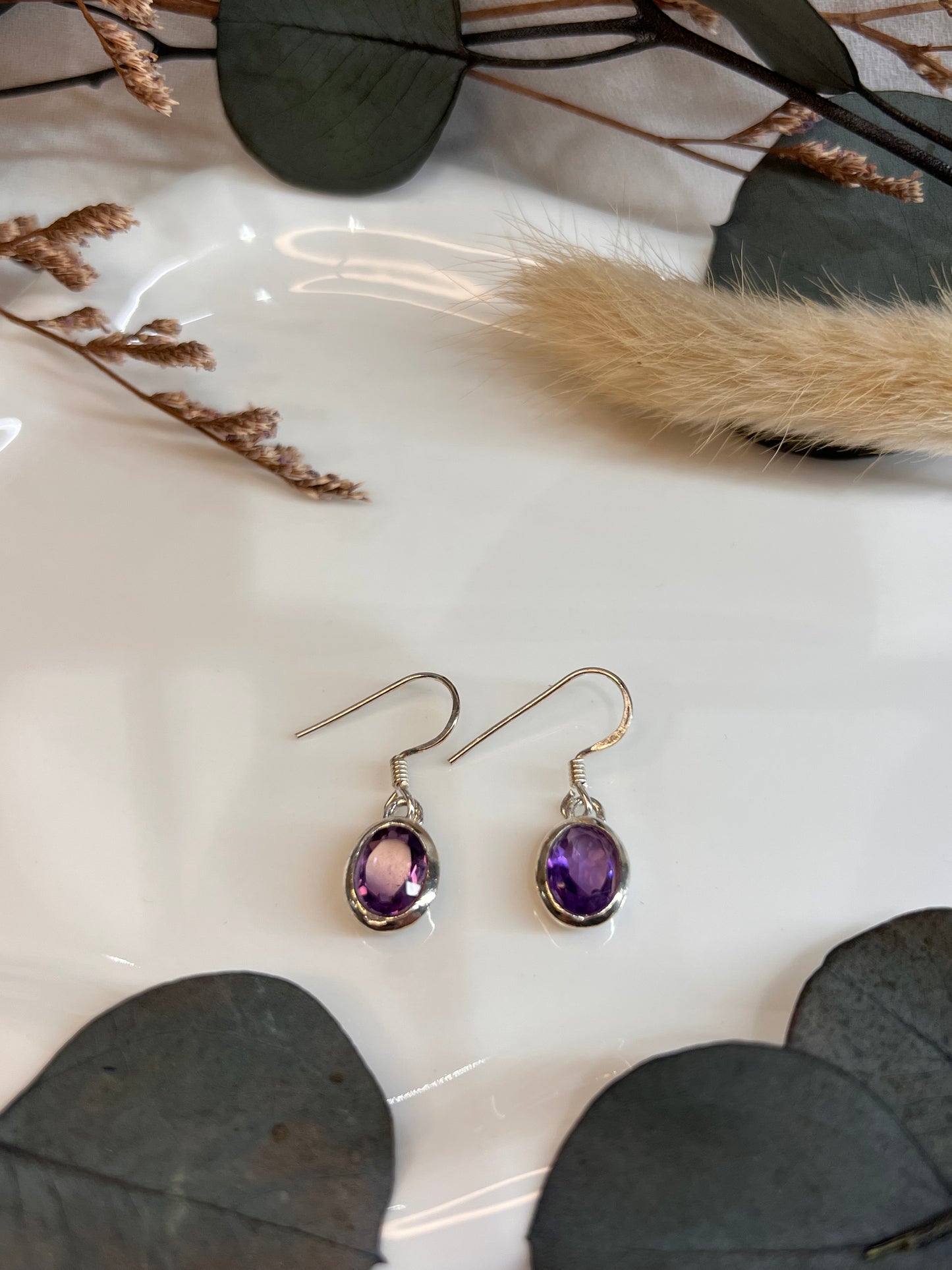BOUCLES D’OREILLES AMÉTHISTE