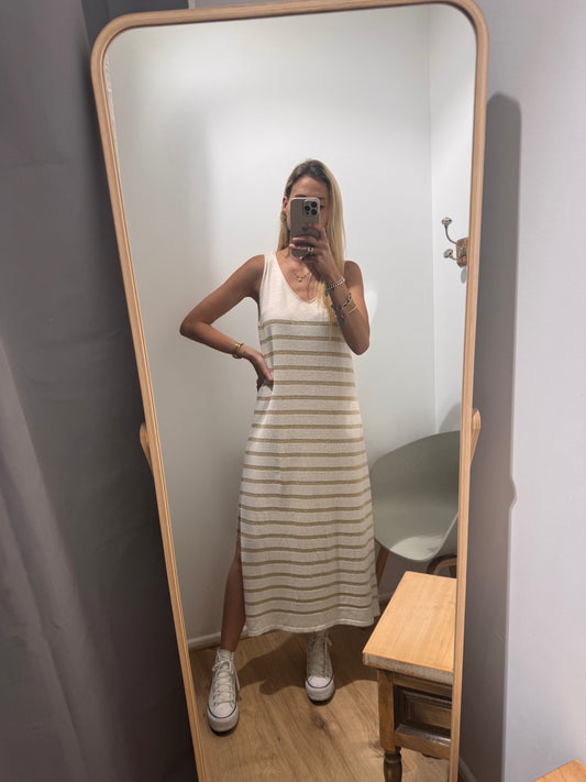 ROBE MARINIÈRE EN LUREX