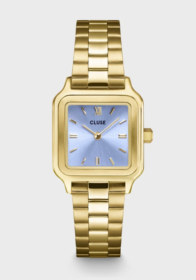 Gracieuse Petite Watch Steel, Frosted Lilac, Gold Colour