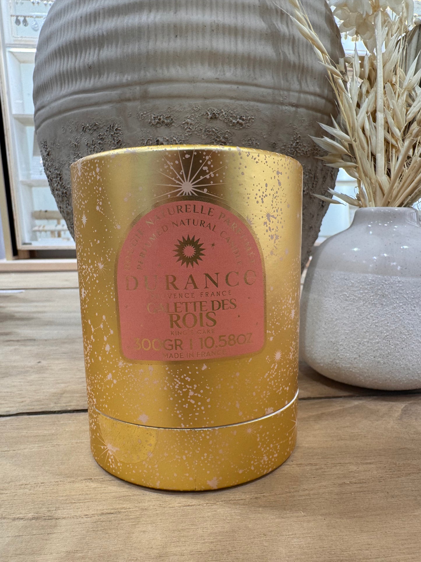 Bougie mèche en bois galette des rois