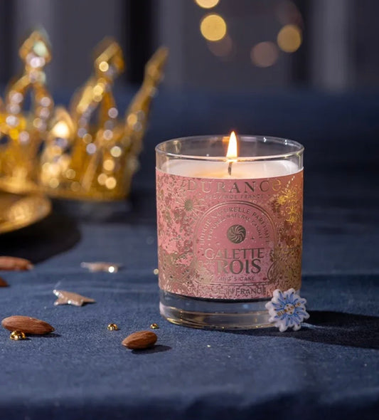 Bougie parfumée de Noël galette des rois
