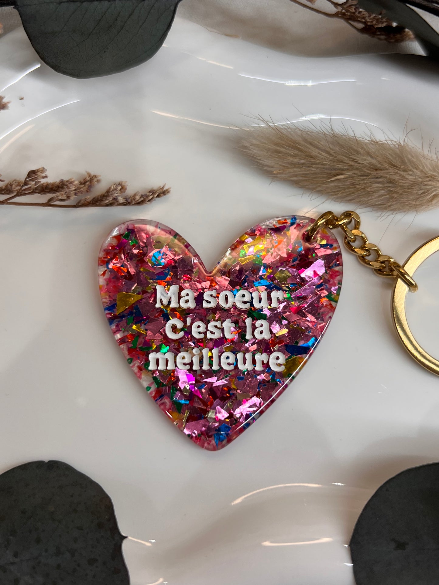 PORTE CLÉS MA SŒUR C’EST LA MEILLEURE