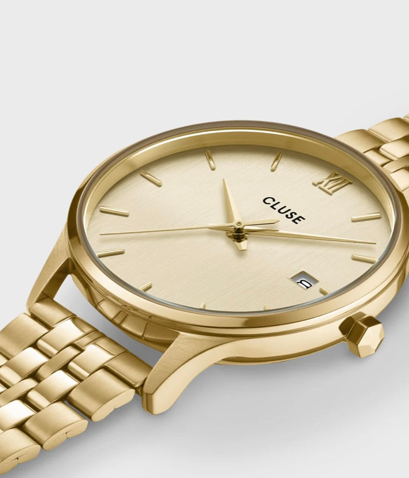 Minuit Date Watch Steel, Full Gold colour