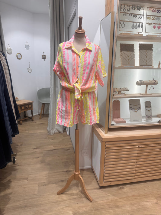 CHEMISE GAZE DE COTON