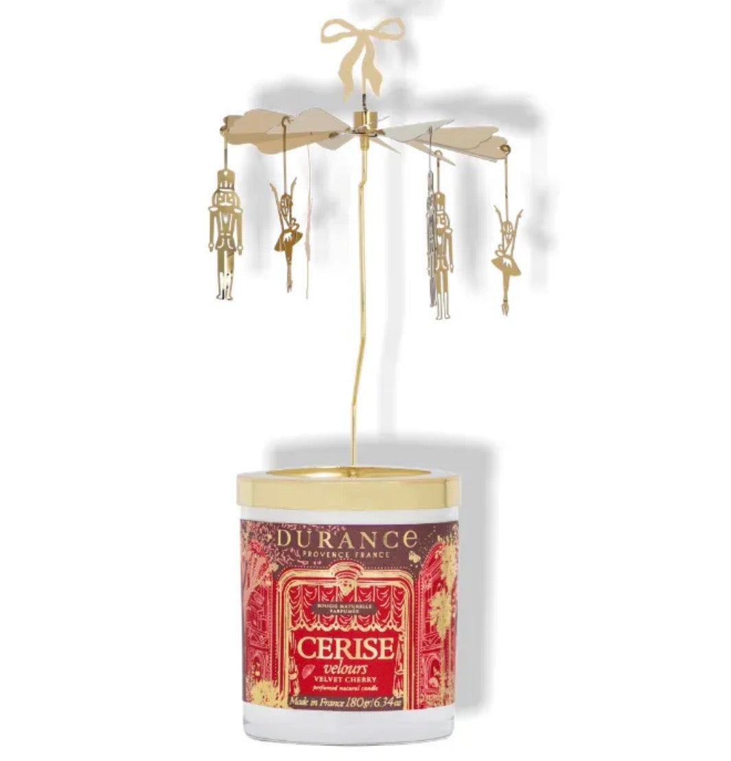 CARROUSEL BOUGIE CERISE VELOURS