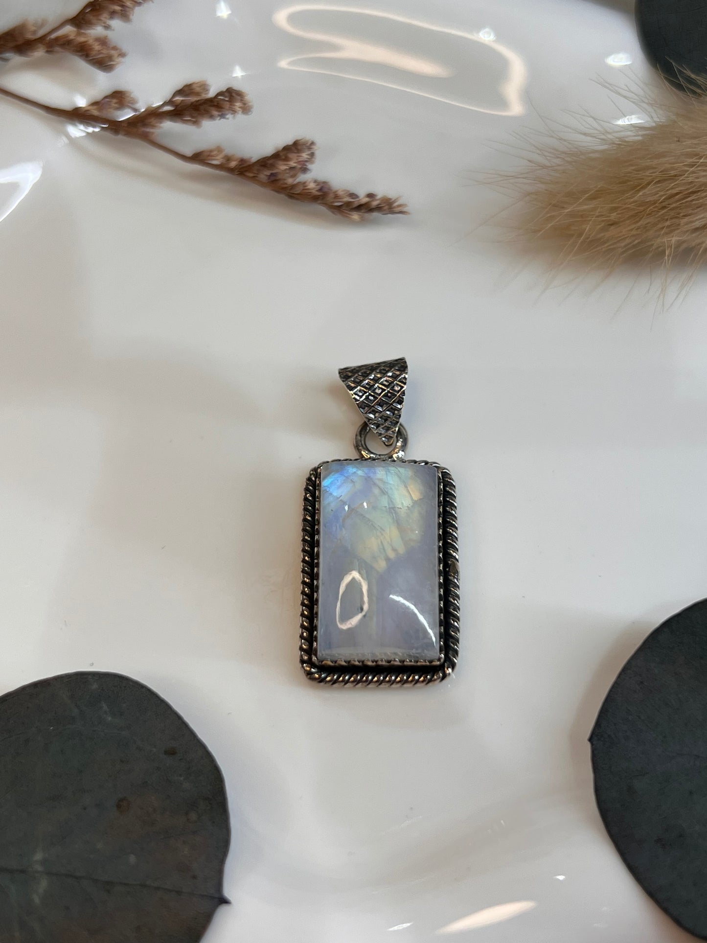 PENDENTIF PIERRE DE LUNE