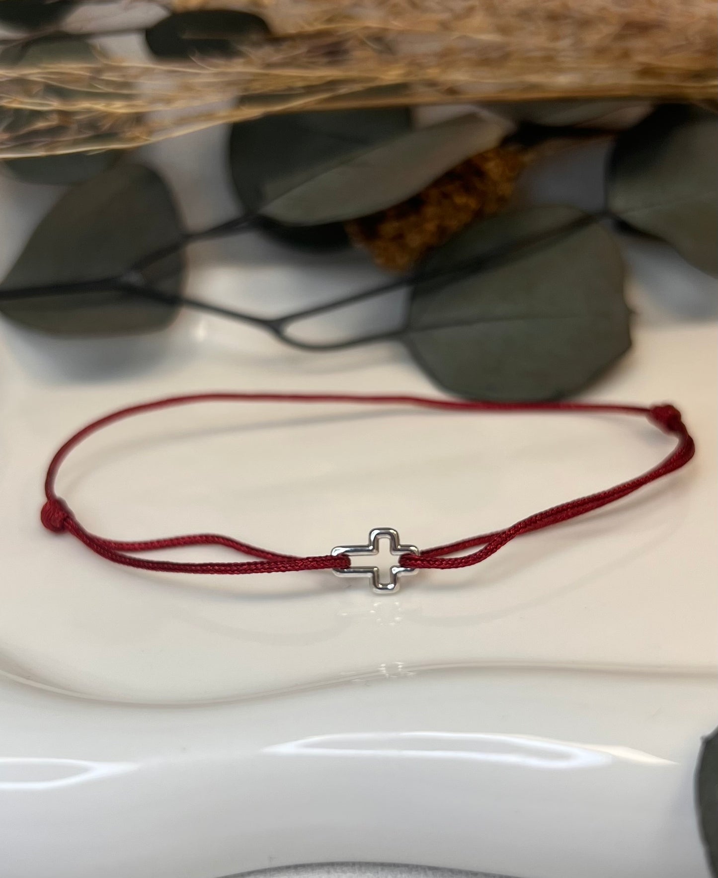 BRACELET CORDON CROIX