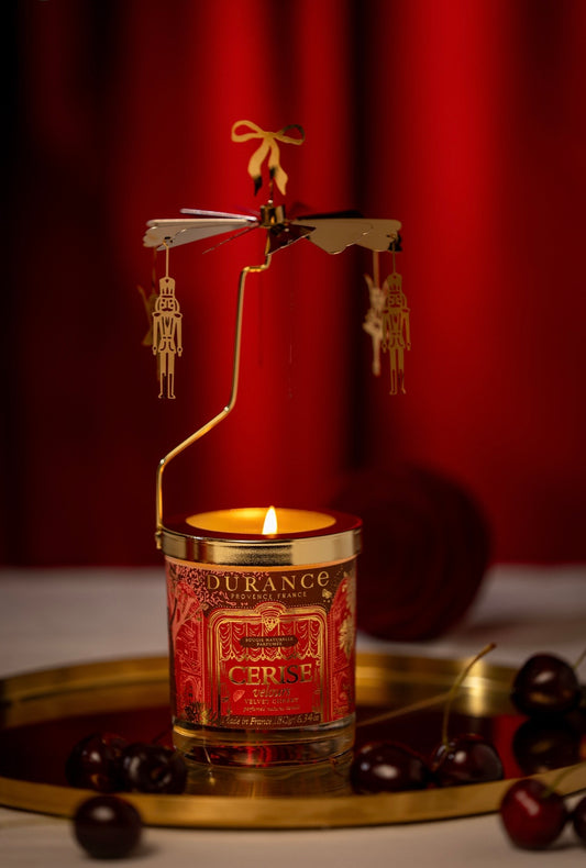 CARROUSEL BOUGIE CERISE VELOURS