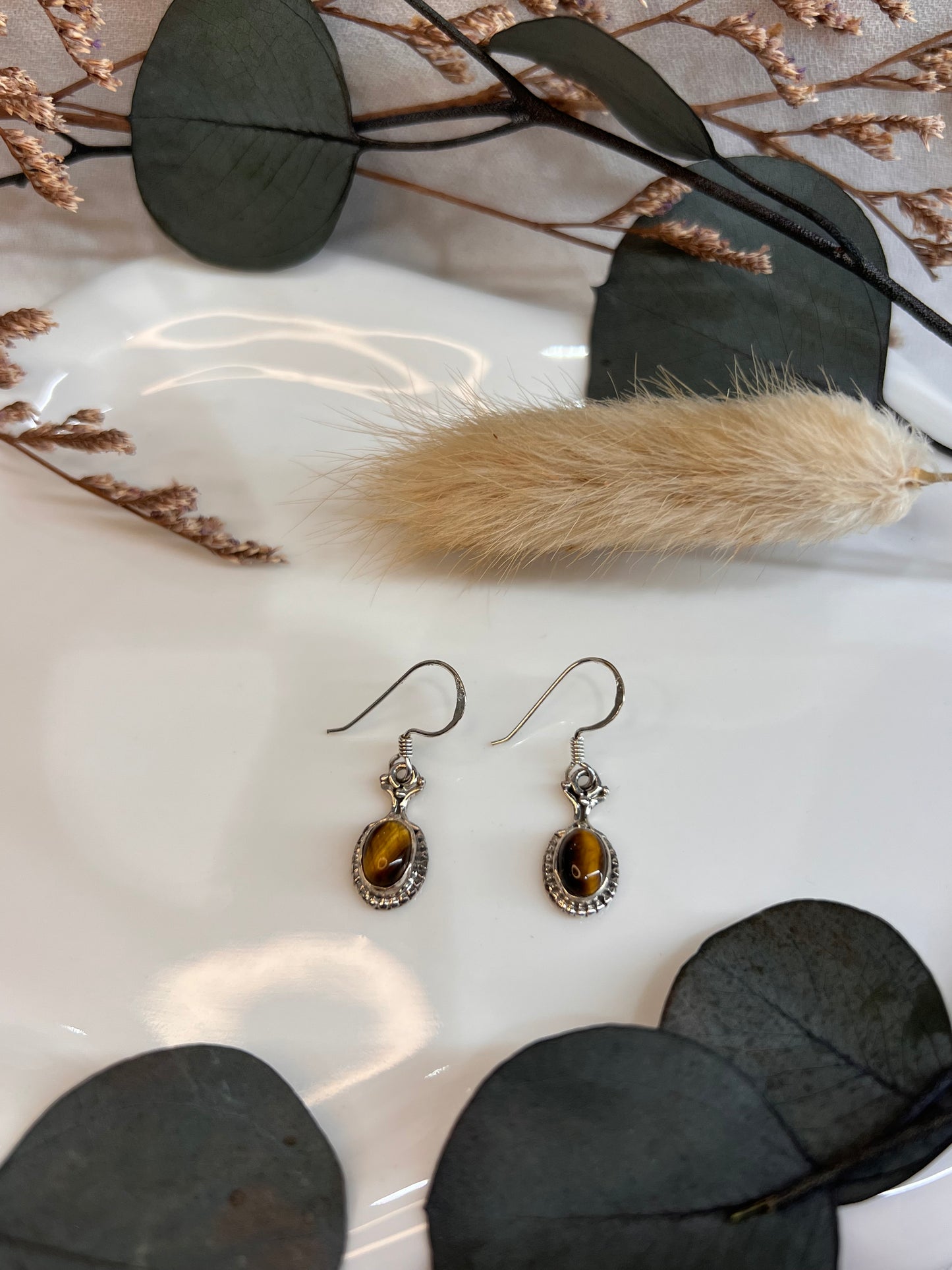 BOUCLES D’OREILLES ŒIL DE TIGRE