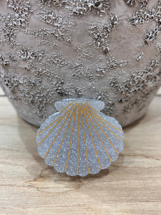 PINCE COQUILLAGE ARGENTÉE