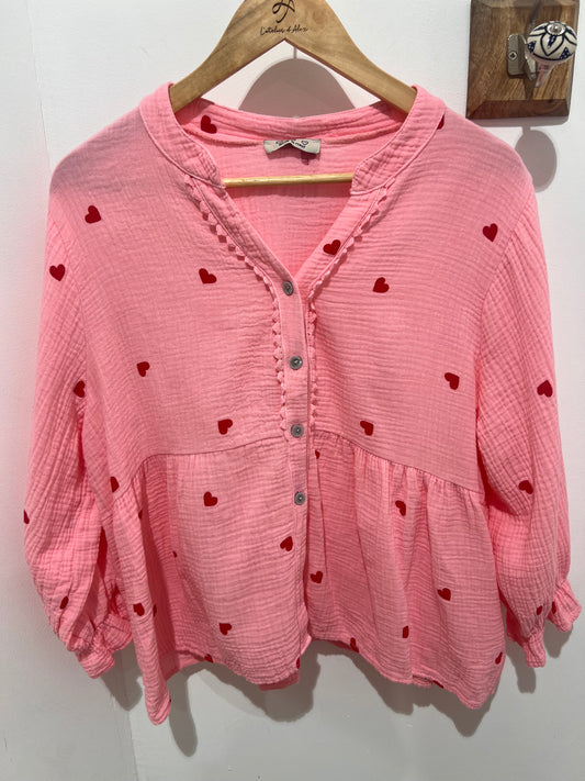 CHEMISE CŒURS