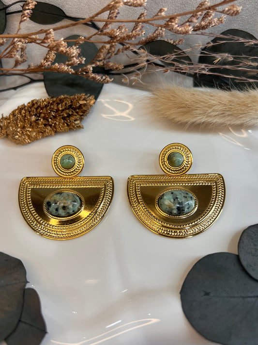 BOUCLES D'OREILLES JADE