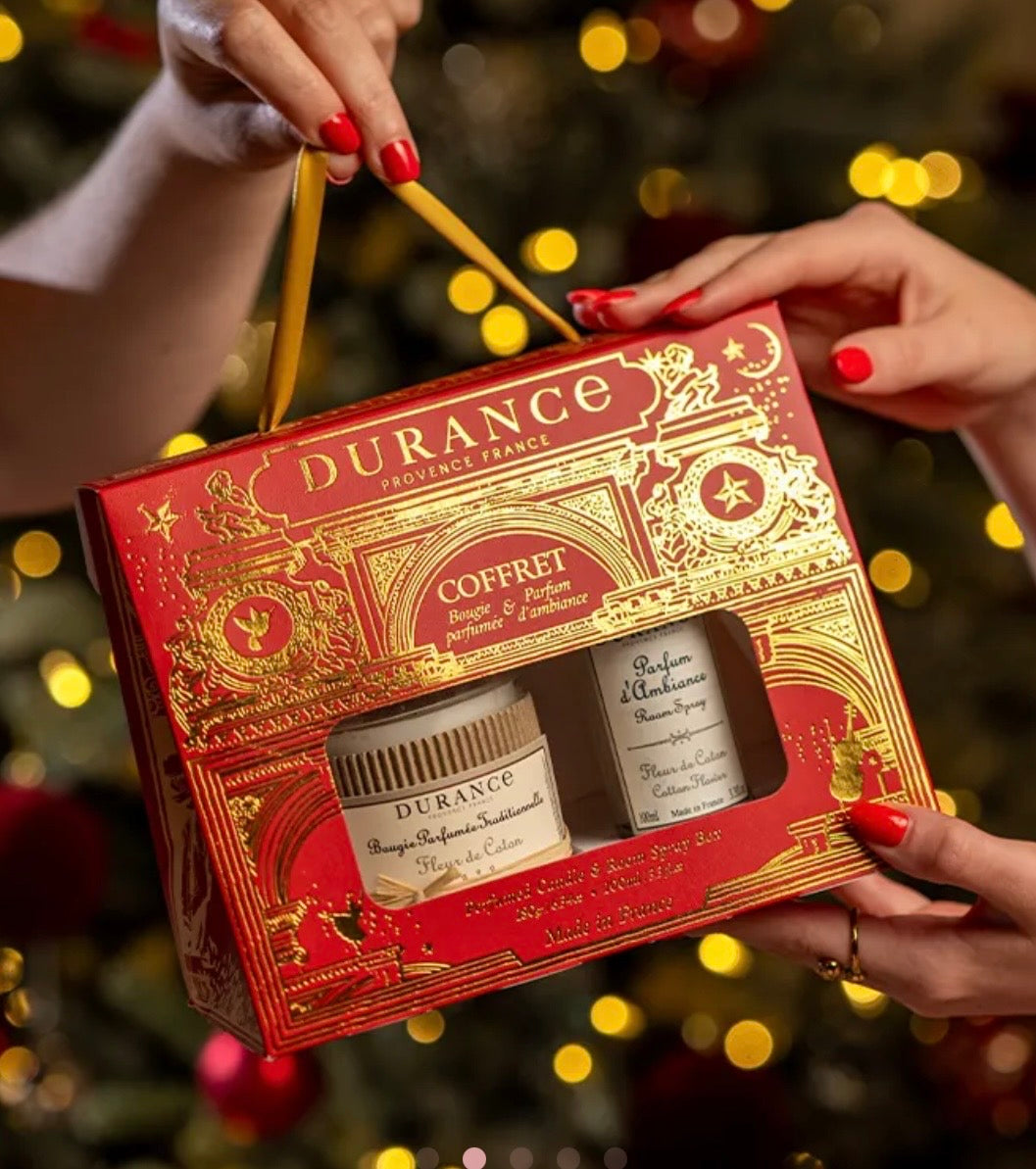 COFFRET BOUGIE ET PARFUM D’AMBIANCE FLEUR DE COTON