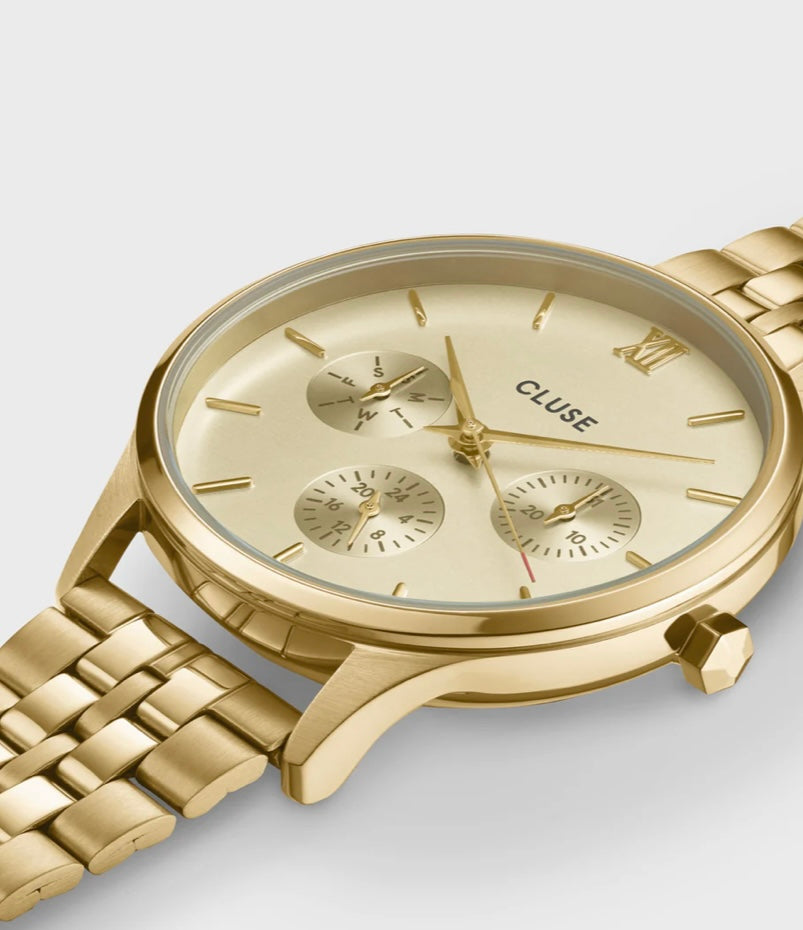 Minuit Multifonction Watch Steel, Full Gold colour