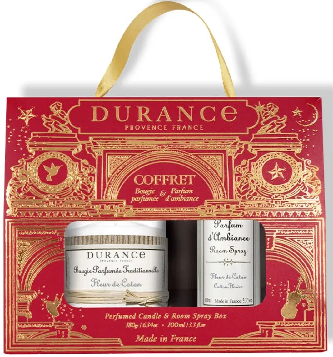 COFFRET BOUGIE ET PARFUM D’AMBIANCE FLEUR DE COTON