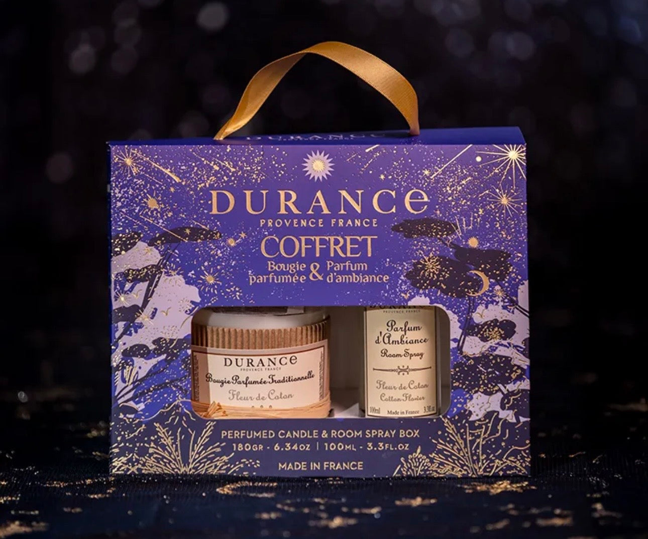 Coffret bougie et parfum d’ambiance Fleur de coton