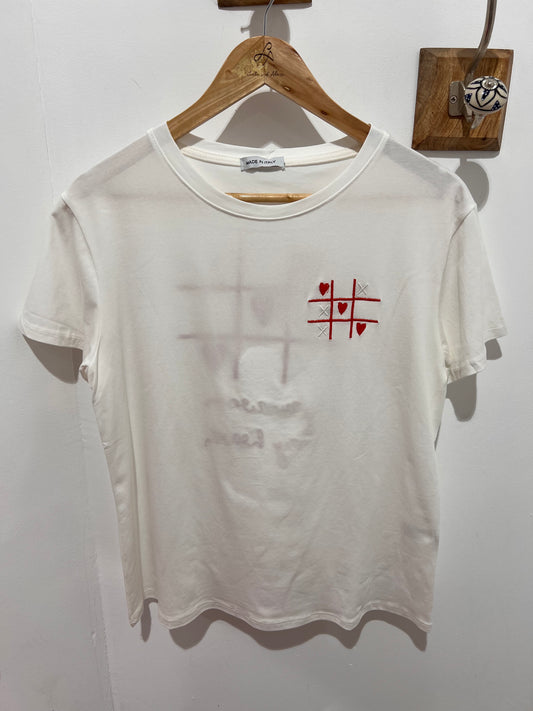 T-SHIRT MORPION CŒURS