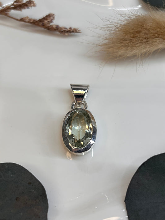 PENDENTIF AMÉTHISTE VERTE
