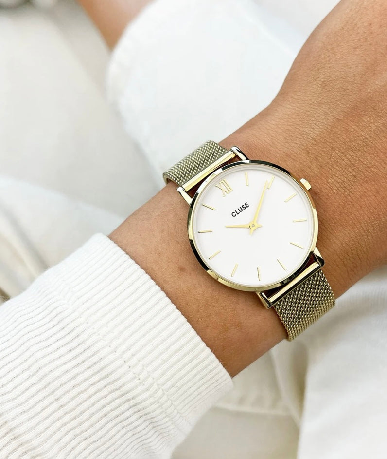 Minuit mesh white, gold colour