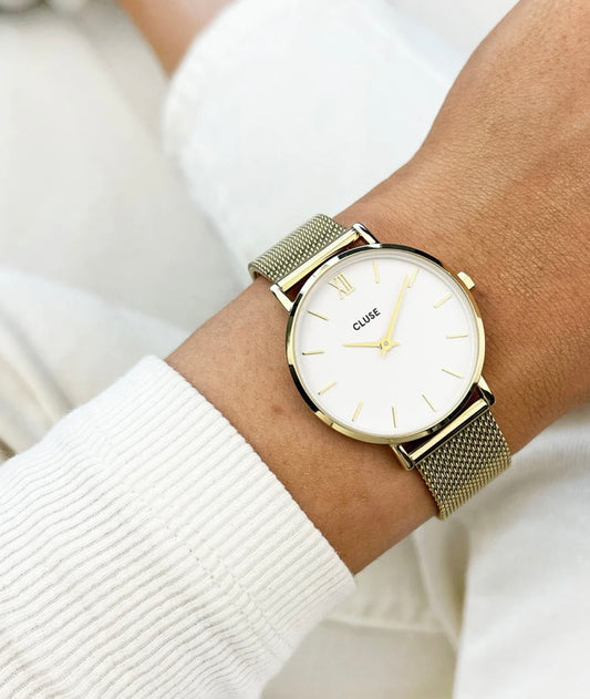 Minuit mesh white, gold colour