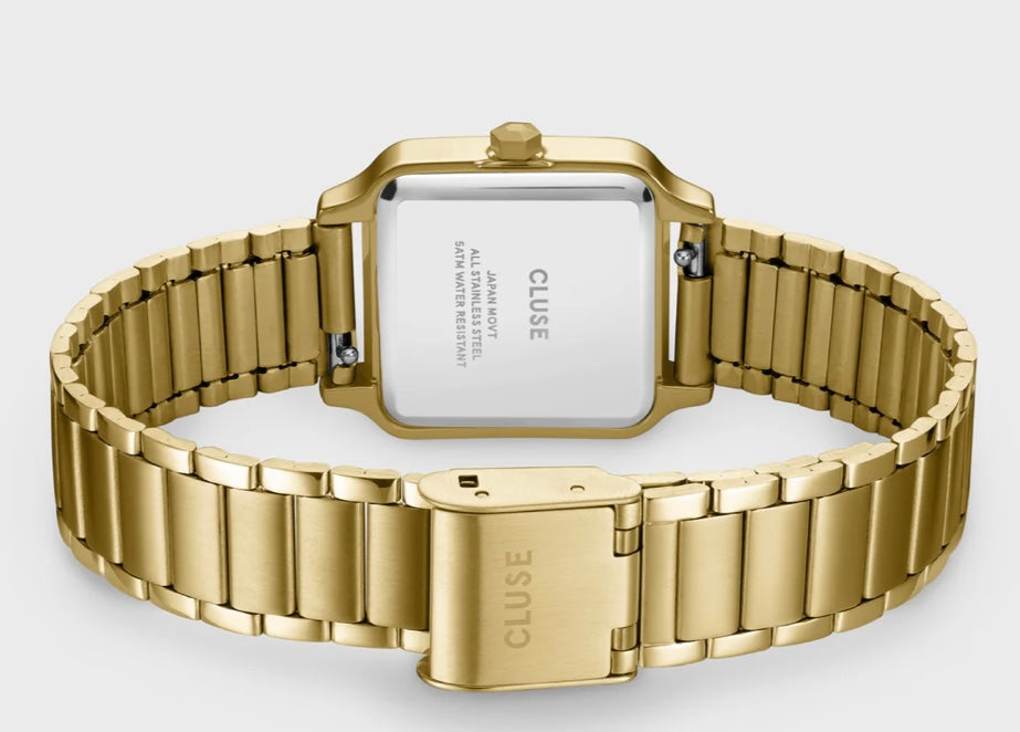 Gracieuse Petite Watch Steel, Dark Cherry, Gold Colour